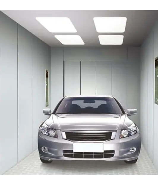 A traction type car elevator cabin design