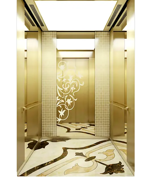 Stylish Floral Designed Passenger Elevator.