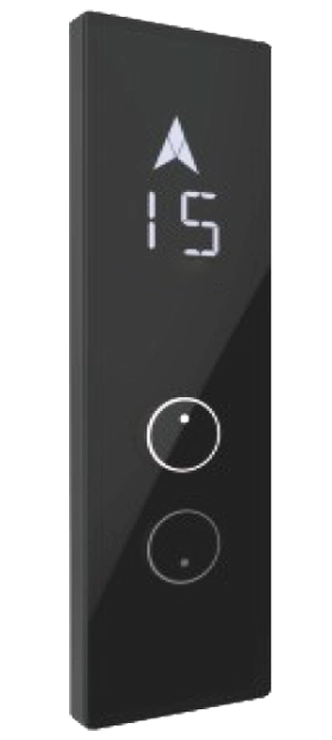 Modern Elevator Landing Operating Panel.