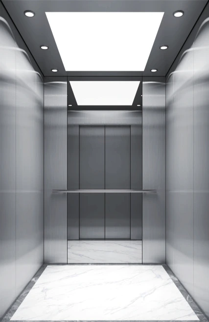 Hairline Stainless Steel Paneled Passenger Elevator