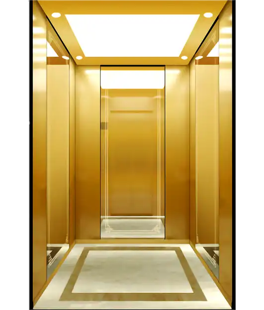 Titanium mirror framed Passenger Elevator