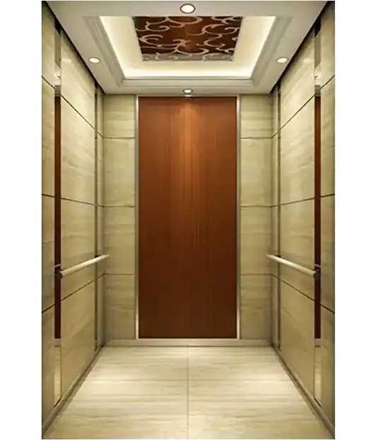 Metal frame modern textured passenger elevator