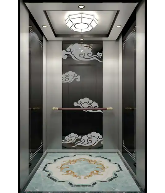 Rose gold mirror stainless steel Passenger Elevator