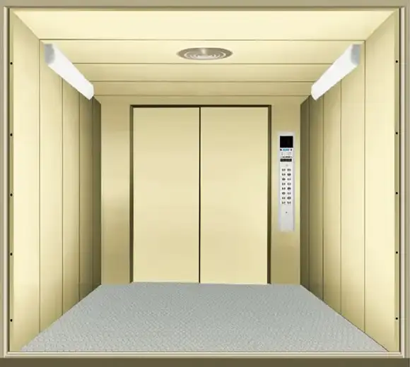 Painted steel goods tranportation elevator